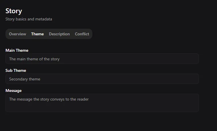 Theme editor